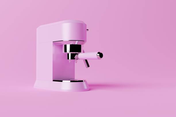 istock Espresso coffee maker on a pink background. 1471631782