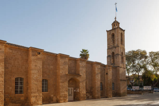NICOSIA, CYPRUS - MARCH, 29, 2018: St. John Cathedral stock photo