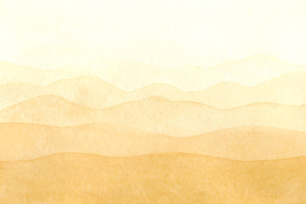 istock Light, warm, yellow-beige-brown, watercolor, abstract background. 1471637406