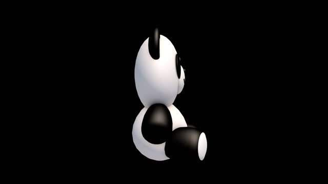 Panda 3D 360 degree spin with transparent (alpha) background