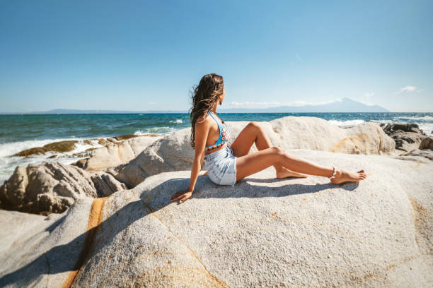 Beautiful young woman on a summer vacation.