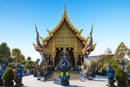 Wat Rong Suea Ten, aka the Blue Temple or Temple of the Dancing Tiger,  is the newest temple on the scene in Chiang Rai and was completed in 2016.