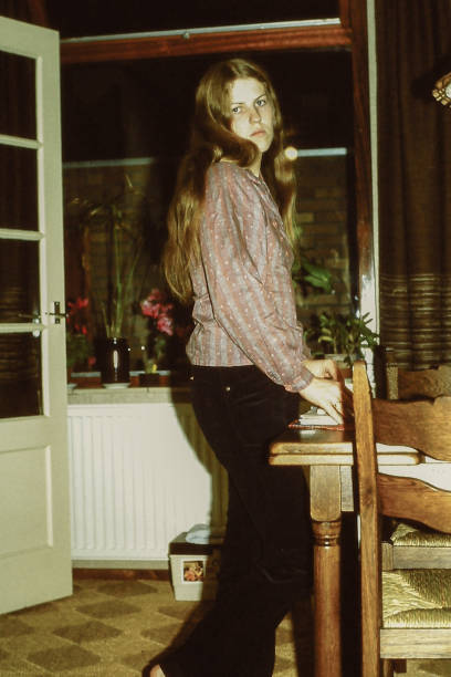 istock Young Woman back in the seventies 1471650009