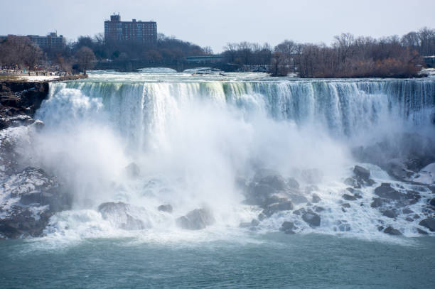 istock Stunning view of Niagara Falls in sunlight in Canada. 1471653506