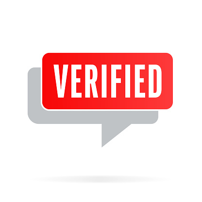 Verifying Notification Verified Speech Bubble Notification Template Vector Stock Illustration ...