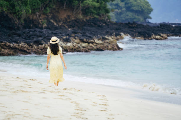 Walkway along the beach in Nusa Dua, Bali - Indonesia.
