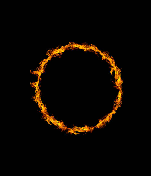 istock ring of fire in black background 1471660639