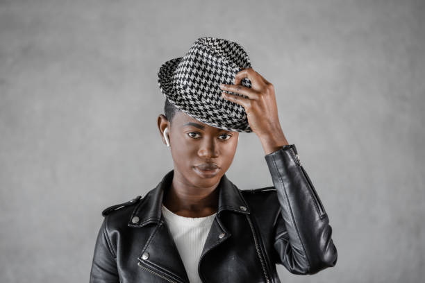 Free Stock Photo of front view portrait of black woman in western hat ...