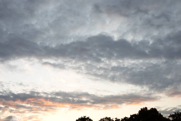 Air clouds in the blue sky. Nature background. storm cloud background before rain. Dramatic stormy sky background. Overcast sky with dark clouds, Gray cloud, Before the rain.