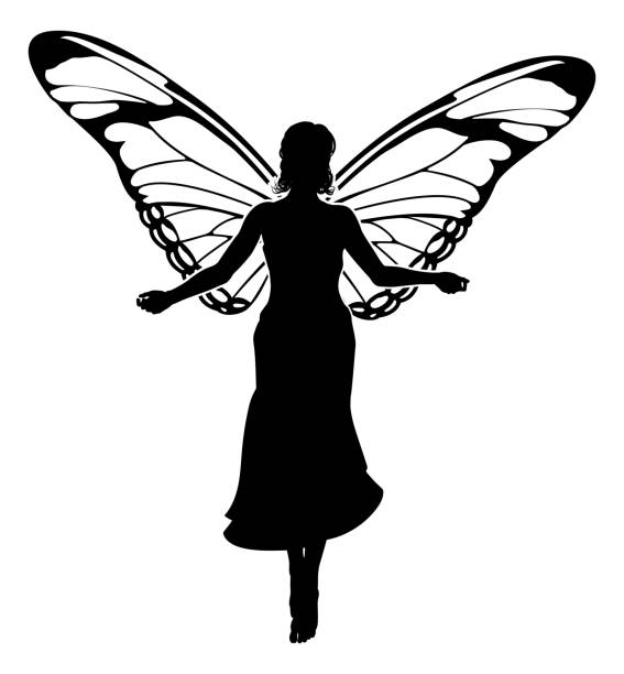 istock A Fairy in Silhouette With Butterfly Wings 1471666670
