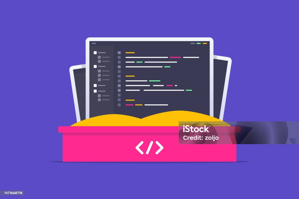 Sand Box Computer Code Example Software Sandbox Stock Illustration - Download Image Now - Coding ...