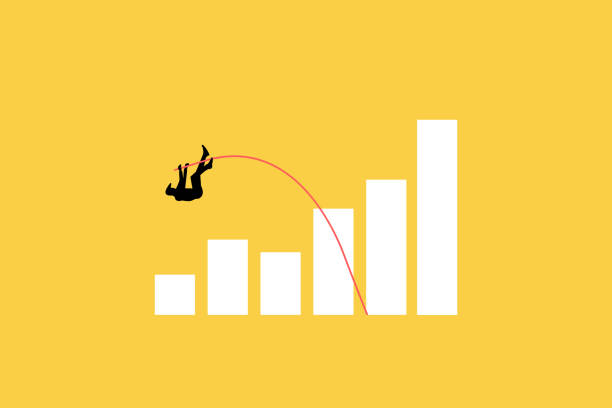 istock businessman jumping pole vault over growth bar graph. concept of Business growth, increase earning and profit. Minimal Eps10 illustration 1471668732