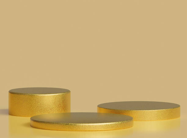 istock Golden product background stand 1471668759