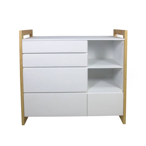 istock Wooden cabinet isolated on white background 1471674896