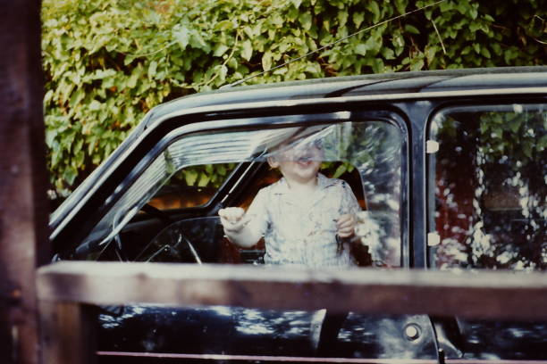 istock Car traveling in the seventies 1471675123