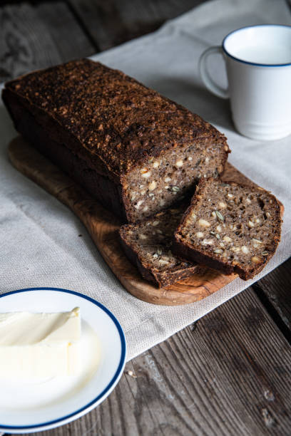 istock Homemade Danish rye bread with seeds and nuts. 1471677102