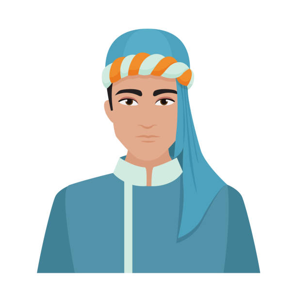 illustrations, cliparts, dessins animés et icônes de homme arabe portant des vêtements traditionnels - sultan