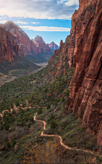 istock hiking trail zion national park 1471679789