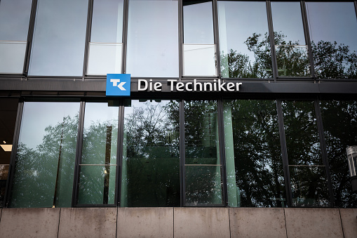 Picture of a sign with the logo of Die Techniker on their main office for Aachen, Germany.The Techniker Krankenkasse (TK) is a German substitute health insurance fund and thus the provider of statutory health insurance . It is open nationwide and with 11 million insured persons it is the largest German health insurance company .