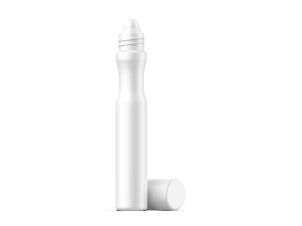 istock Blank cosmetic roller bottle for branding & mockup, 3d render illustration 1471682921
