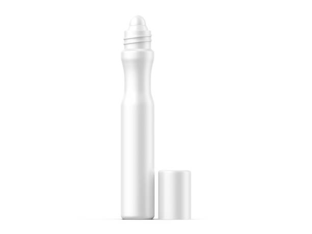 istock Blank cosmetic roller bottle for branding & mockup, 3d render illustration 1471682924