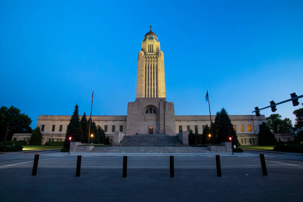 capitole du nebraska 5 - nebraska lincoln nebraska state capitol building state photos et images de collection