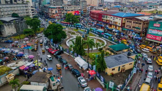 Aerial view of Lagos Nigeria Landscapes