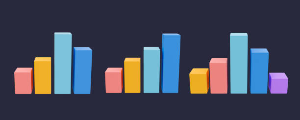 istock 3d blank bar graph template set. bar chart mock up. data analysis. colorful set of statistic bar chart. 3d illustration. 1471703948