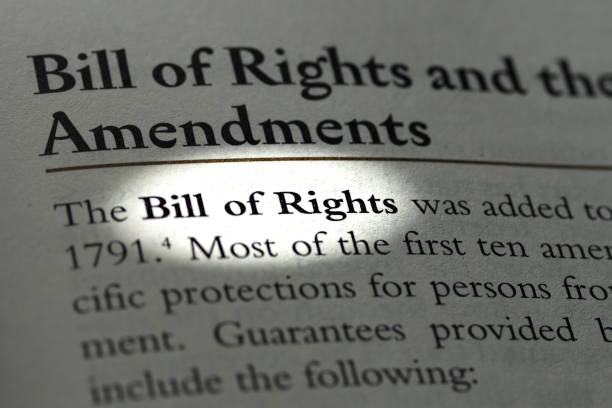 istock Bill of Rights written in business law textbook 1471705334
