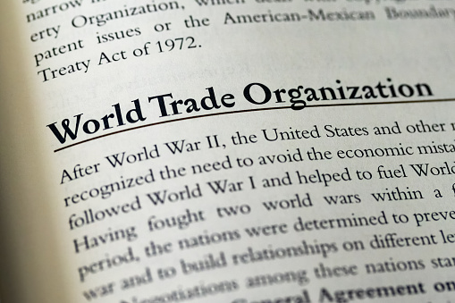 World Trade Organization WTO written in business law textbook