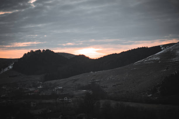 sunrise in the mountains