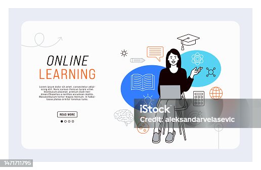 istock Young Woman Studying Remotely Using Laptop 1471711795