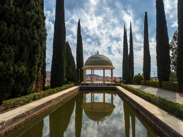 botanical garden of la Concepcion stock photo