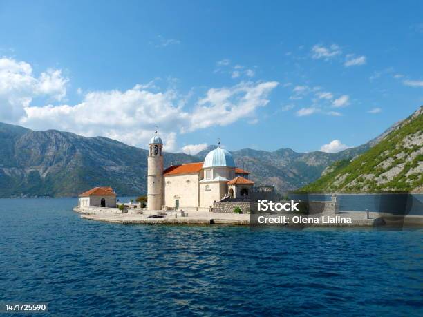 Island Of Gospa Od Skrpela Boka Kotor Bay Perast Montenegro Crkva Gospa Od Skrpjela Stock Photo - Download Image Now