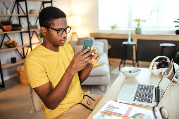 istock Surfing the Internet on phone 1471741032