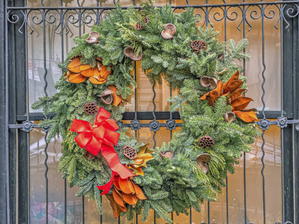 istock Christmas wreath of Upper East Side Manhattan 1471755257