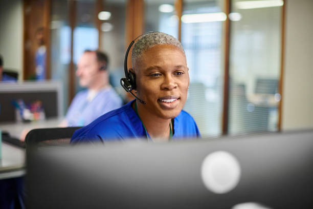 istock medical assistance customer service nurse 1471759909