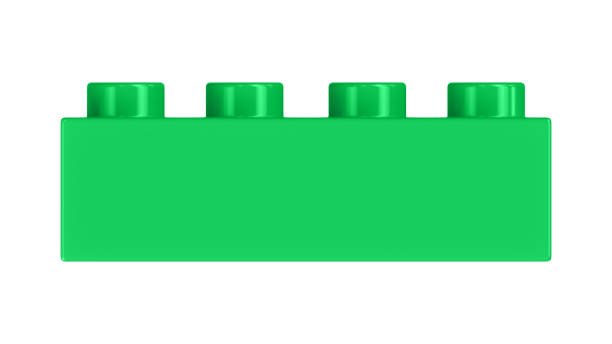 istock Dark Seafoam Green Toy Block Isolated on a White Background. 1471761817