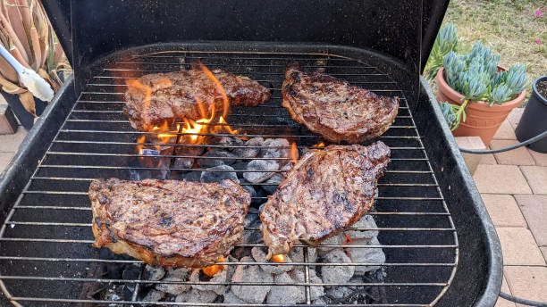 Steaks on the Grill stock photo