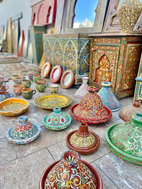 istock Rabat, Morocco - Cooking Pottery for Sale 1471766999
