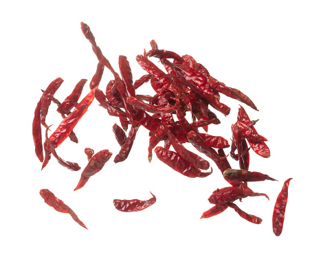 Exploding Red Chilli Dried Red Hot Chilli Fall Down Explosion Dried Red Chilli Float Explode ...
