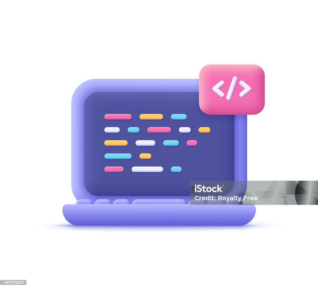 Computer Laptop And Program Code Development Coding Screen It ...