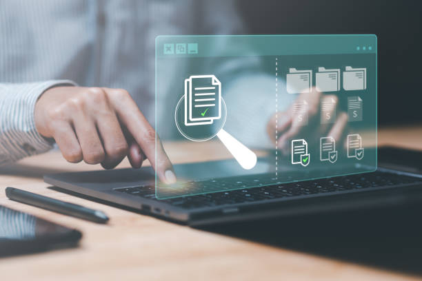 istock Office worker inspect with documents , pre-approval quality assessment ,business accounting documents ,auditor ,management and auditing of office documents ,Reports for Tax Time Analysis 1471797885
