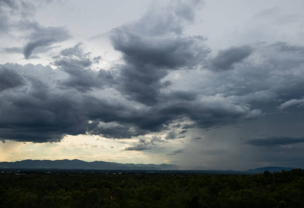 istock Storm clouds with the rain. Nature Environment Dark huge cloud sky black stormy cloud 1471800661