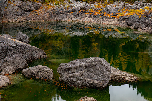 beautiful lake in Triglav national park, Slovenia