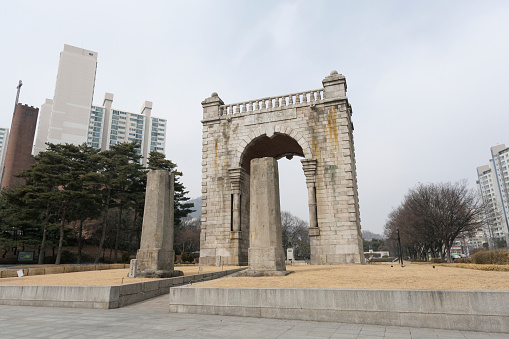 Seoul Independence Gate, a cultural heritage of Korea