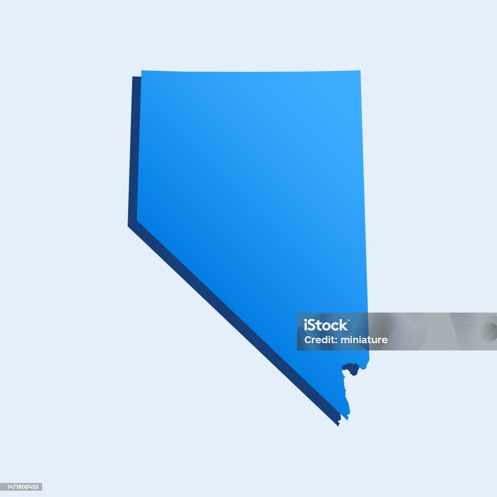 Neavd Nevada Map Stock Illustration - Download Image Now - Abstract ...