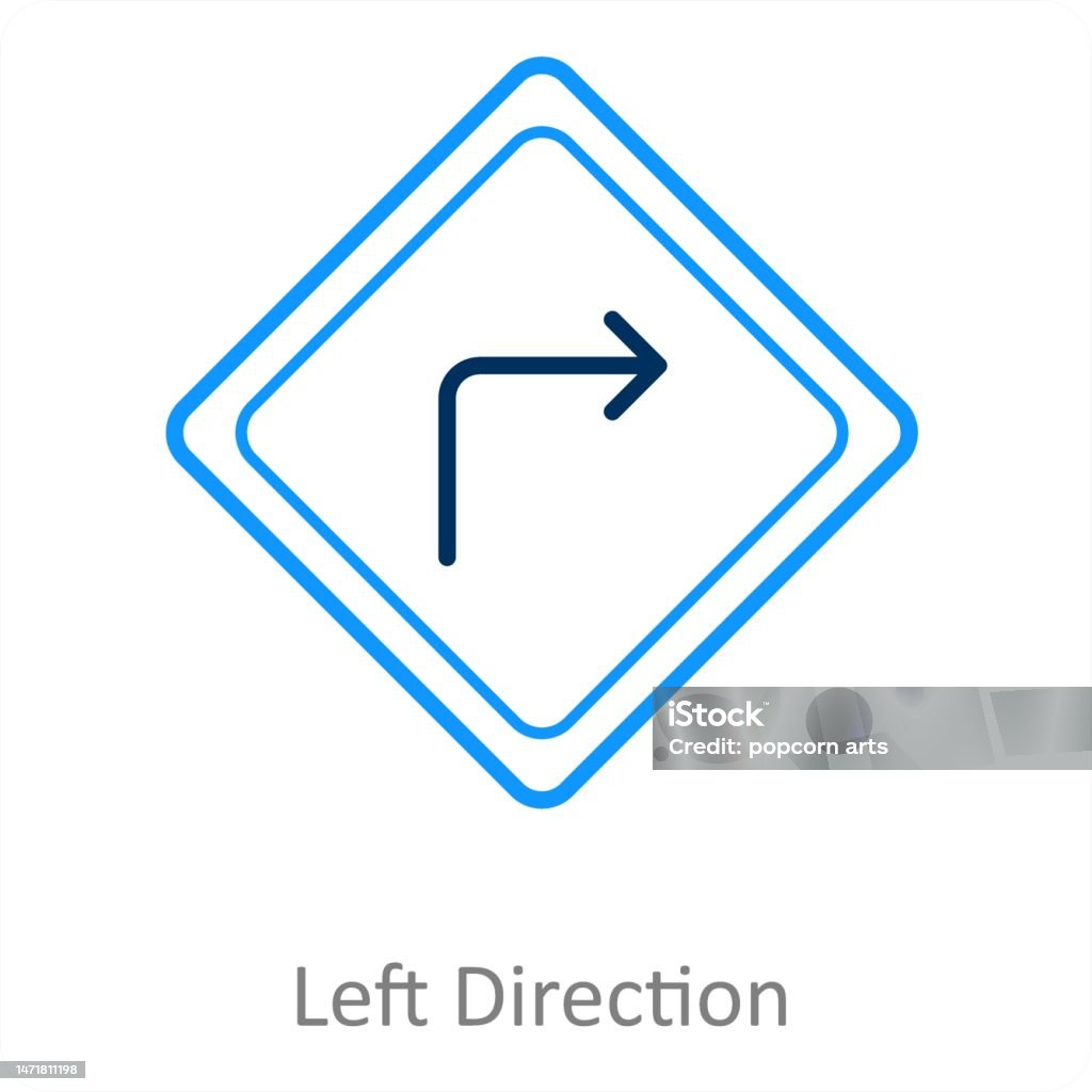 Direction Is Left Left Direction Stock Illustration - Download Image Now - Concepts ...
