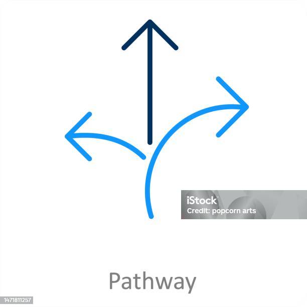 Pathway Dot Pathway Stock Illustration - Download Image Now - Arrow Symbol ...