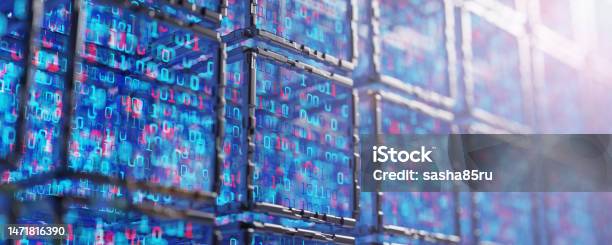 Geocomputing Background Image Computer Code Digital Technology Background Cube With Binary Code ...